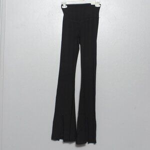 Aerie Offline Black Real Me Xtra Flare Long Split Hem Leggings - Sz S - NWT